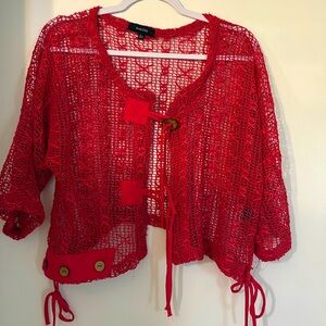Kaktus Jacket Resort Weave Knit Cardigan Wear Pink